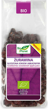 Brusinka slazená jablečným džusem BIO 100 g - BIO PLANET